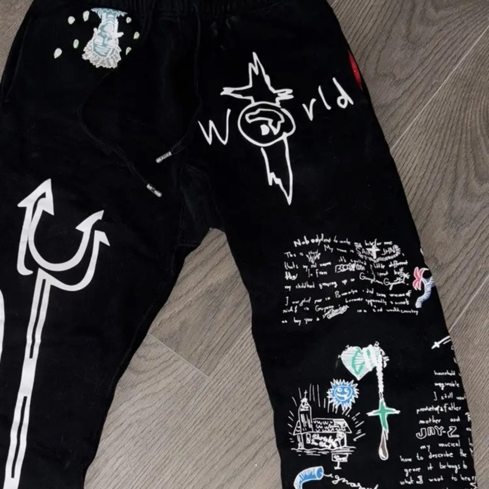 🖤CHRISTIANSEXCLUB JOURNAL SWEATPANTS - BLACK🖤 - Picture 3 of 4